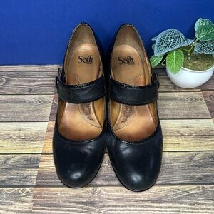 EUC Sofft Black Heels Classic Leather Design